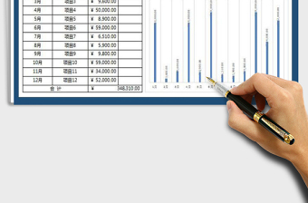 2021年年度收入汇总-分析图表