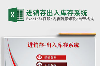 2021年進銷存出入庫存系統