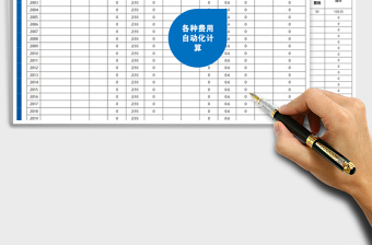 2021年員工宿舍水電費(fèi)用表（自動(dòng)化計(jì)算）