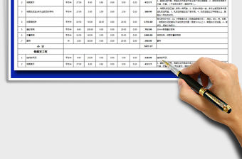 2021年辦公室裝修預算表