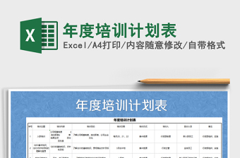 2021年年度培訓(xùn)計(jì)劃表