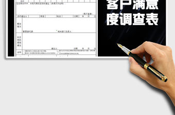 2021年客戶滿意度調查表(模板)