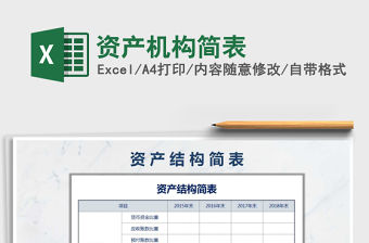 2021年資產機構簡表