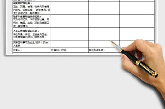 2021年物業管理日常巡查事項記錄表