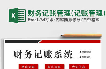 2021年財務記賬管理(記賬管理)