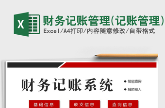 2021年財務(wù)記賬管理(記賬管理)
