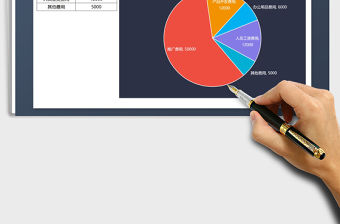 2021年資金投入餅圖占比分析