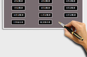 2021年財(cái)務(wù)收支記賬管理系統(tǒng)（帶備忘錄免費(fèi)下載
