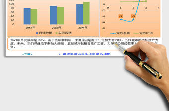 2021年年度数据对比分析表自带两种风格