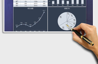 2021年店鋪運營數據報告圖表模板