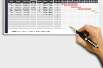 2021年甘特圖工程計劃進度表