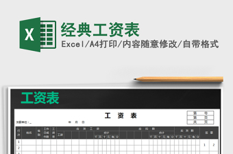 2021年經(jīng)典工資表