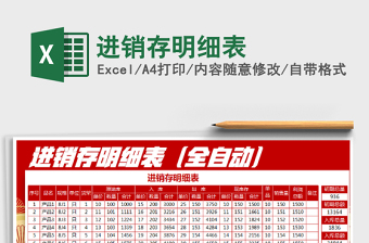 2021年進(jìn)銷存明細(xì)表