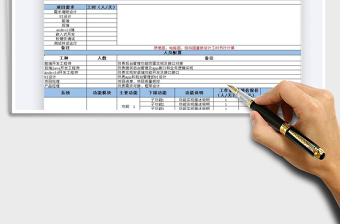 2021年软硬件项目开发工作清单表