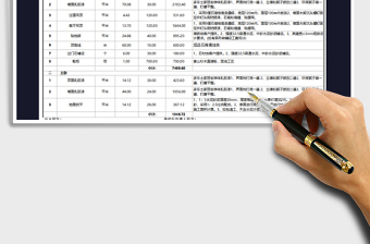 2021年工程項目報價表