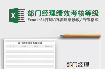 2021年部門經(jīng)理績(jī)效考核等級(jí)