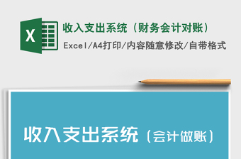 2021年收入支出系統(tǒng)（財務(wù)會計對賬）