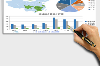 2021年销售区域数据可视化分析表自带两种风格