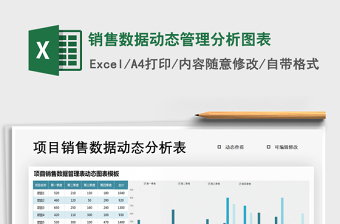 2021年销售数据动态管理分析图表