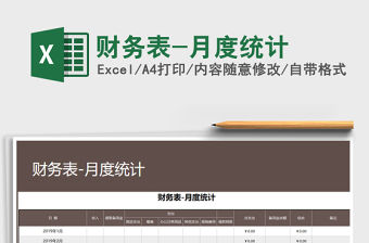 2021年財務表-月度統計