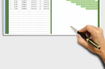 2021年工作计划进度管理（甘特图）