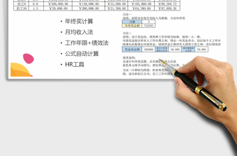 2021年年終獎測算表（兩種方法）
