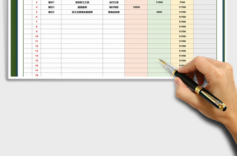 2021年现金流水账自动计算表格