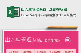 2021年出入庫管理系統(tǒng)-進銷存明細