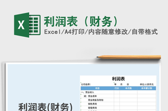 2021年利潤(rùn)表（財(cái)務(wù)）