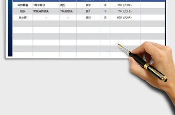 2021年裝修消防管道報價單