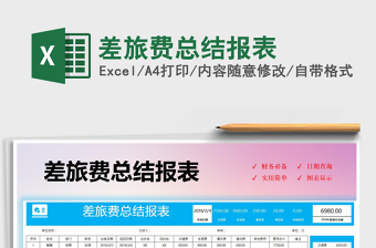 2021年差旅費總結(jié)報表