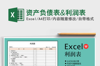 2021年資產負債表&利潤表