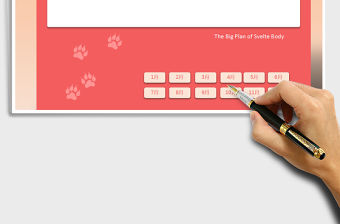 2021年月度減肥計劃表全年瘦身效果跟蹤
