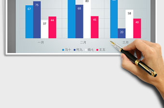 2021年紅白藍(lán)系列之柱形圖