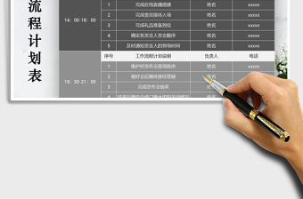 2021年發布會流程計劃表