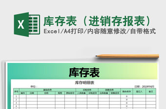 2021年庫存表（進銷存報表）