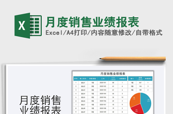 2022店鋪月度銷售業(yè)績報(bào)表