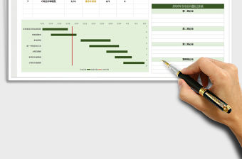2021年日程工作計劃表（甘特圖）