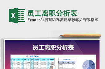 2021年員工離職分析表