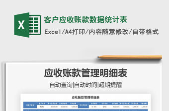 2021年客戶應收賬款數據統計表