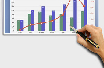 2021年圖表模板柱形折線圖