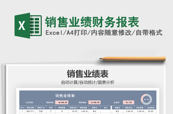 2021年銷售業(yè)績財務報表