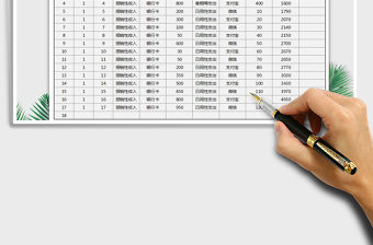 2021年個人收支管理統計表