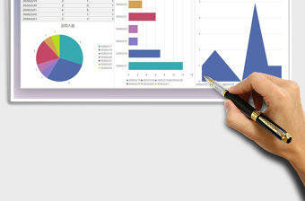 2021年員工感冒發燒情況分析圖表匯報免費下載