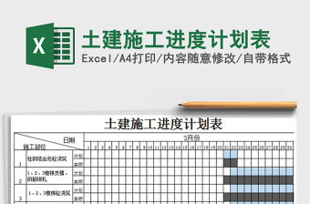 2021年土建施工進度計劃表