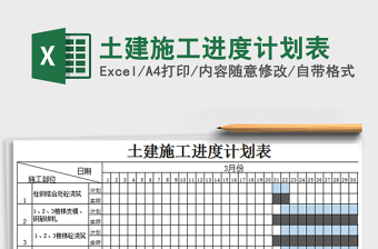 2021年土建施工進(jìn)度計(jì)劃表