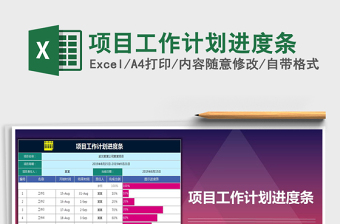 2021年項(xiàng)目工作計(jì)劃進(jìn)度條