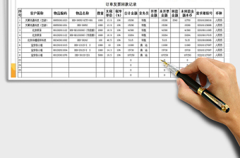 2021年訂單發(fā)票回款記錄