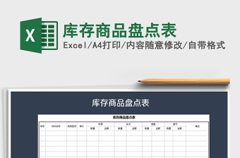2021年庫(kù)存商品盤點(diǎn)表