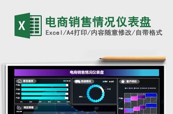 2021年電商銷售情況儀表盤